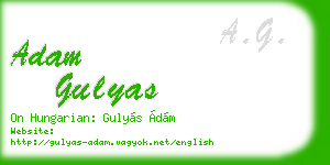 adam gulyas business card